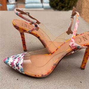 INC International Concepts Women's Floral Heels - Multicolor